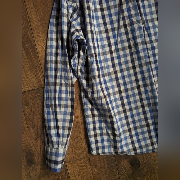 Luchiano Visconti Blue Shirt Mens XL Multicolor Plaid Squares Button Up Long Sle - Picture 16 of 16